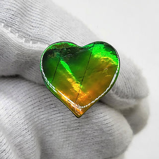 Ammolite Heart Shaped Freeform Loose Gemstone 48220325 - 0 Degrees