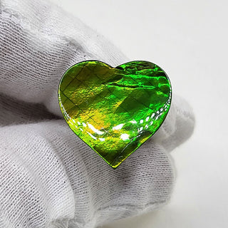 Ammolite Heart Shaped Polished Freeform Loose Gemstone 5470425 - 0 Degrees